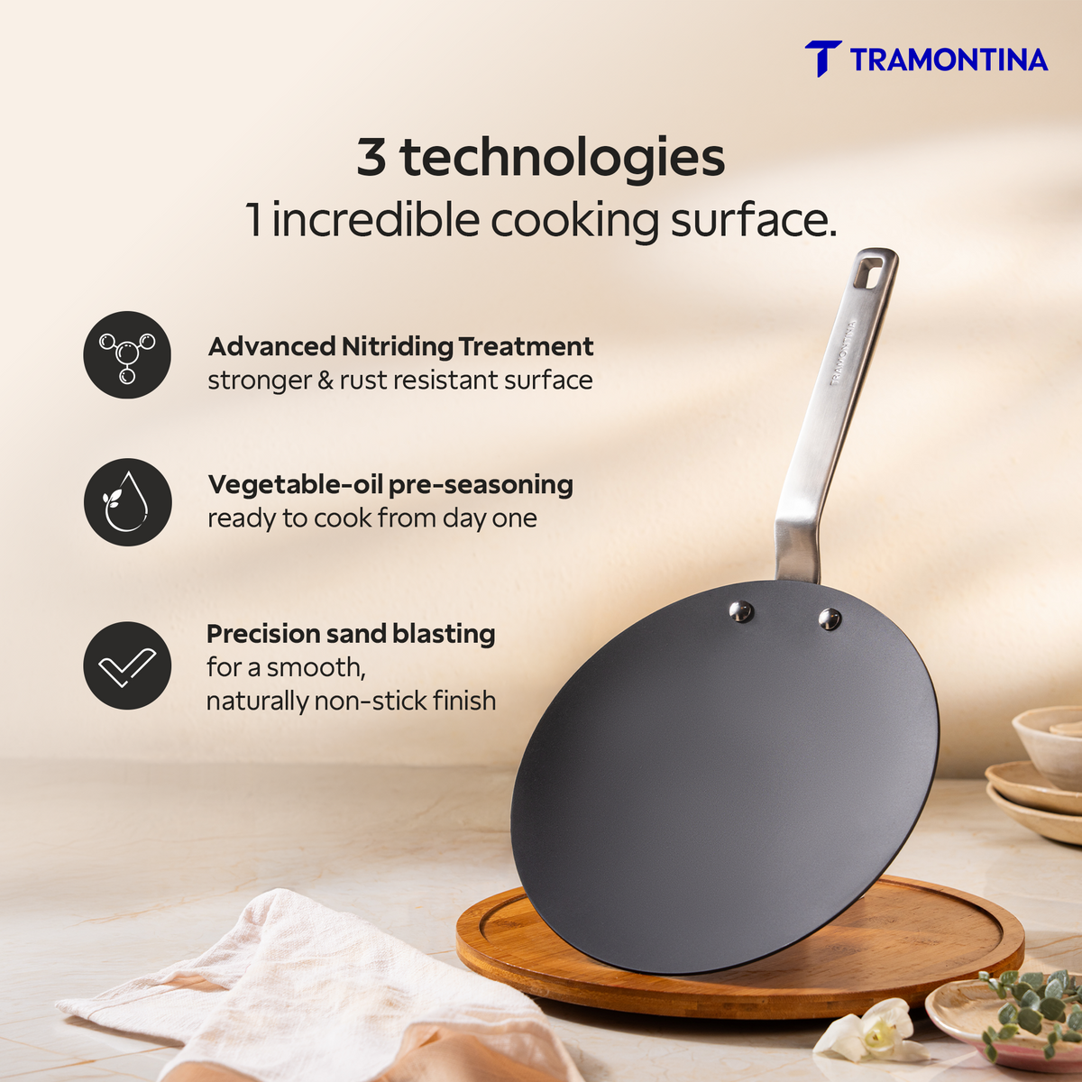 Heritage Iron Roti Tawa 26 cm