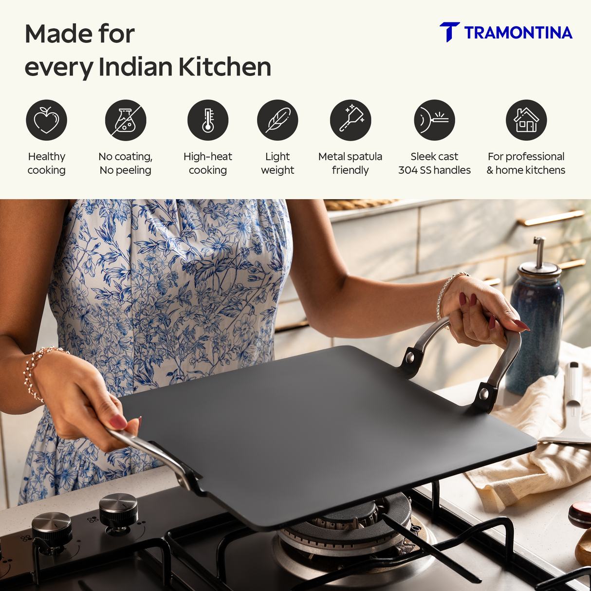 Tramontina Heritage Iron Pathri Tawa 30 cm