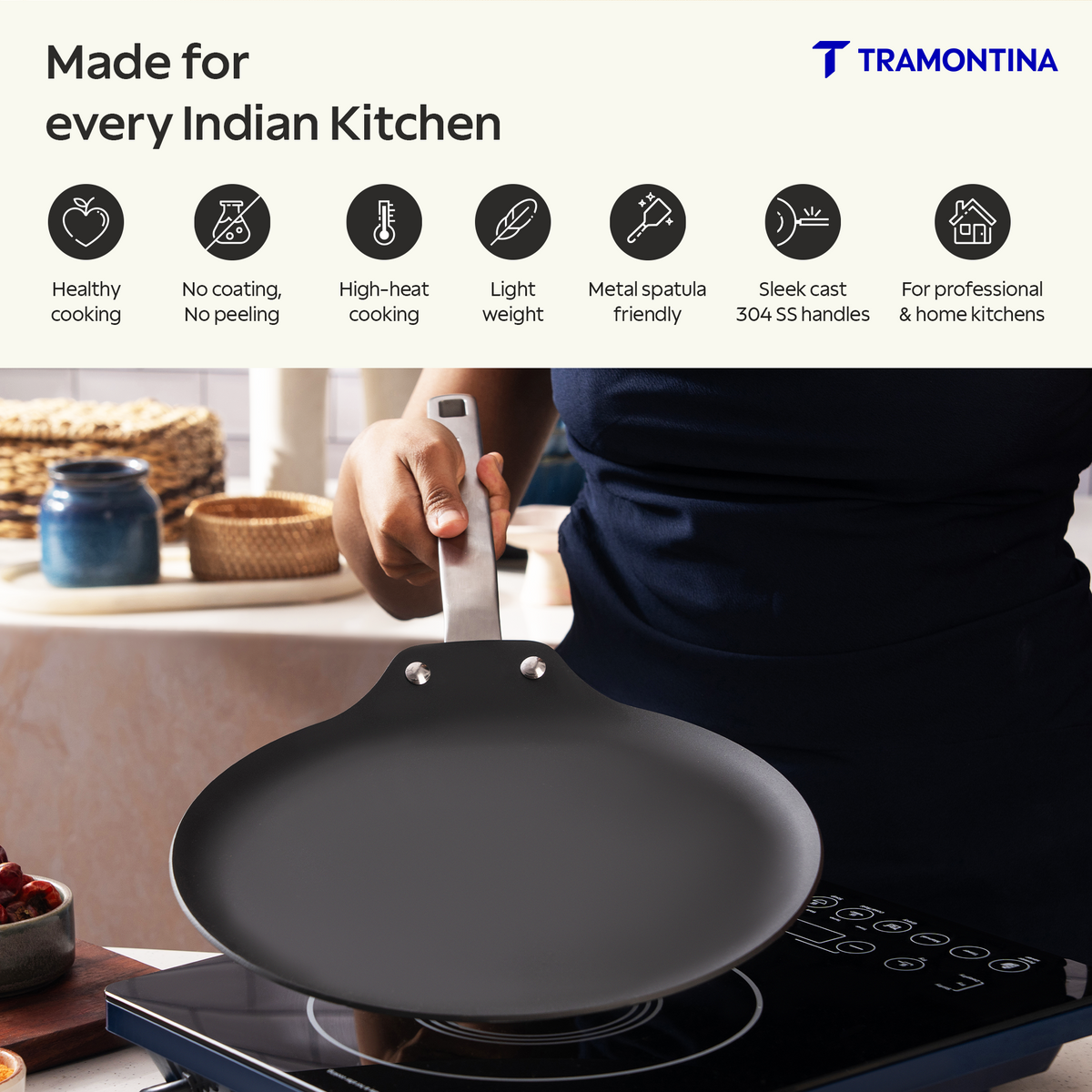 Heritage Iron Dosa Tawa 26 cm
