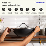 Tramontina Heritage Iron Kadai with Lid 20 cm