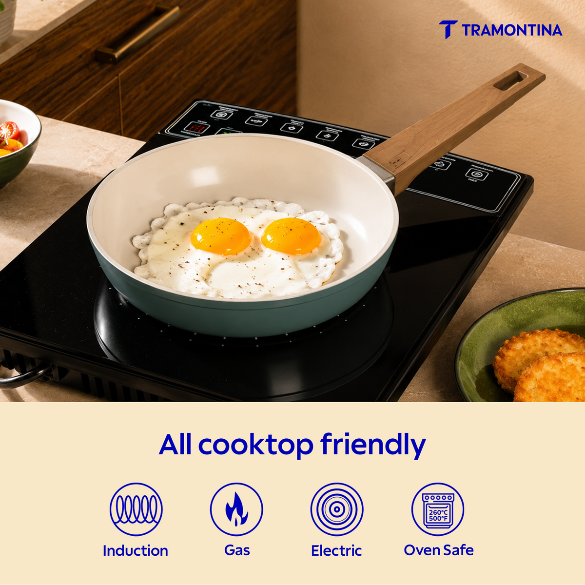 Tramontina Spectra Forged Fry Pan 20 cm C1 with black nonstick interior and sturdy handle
