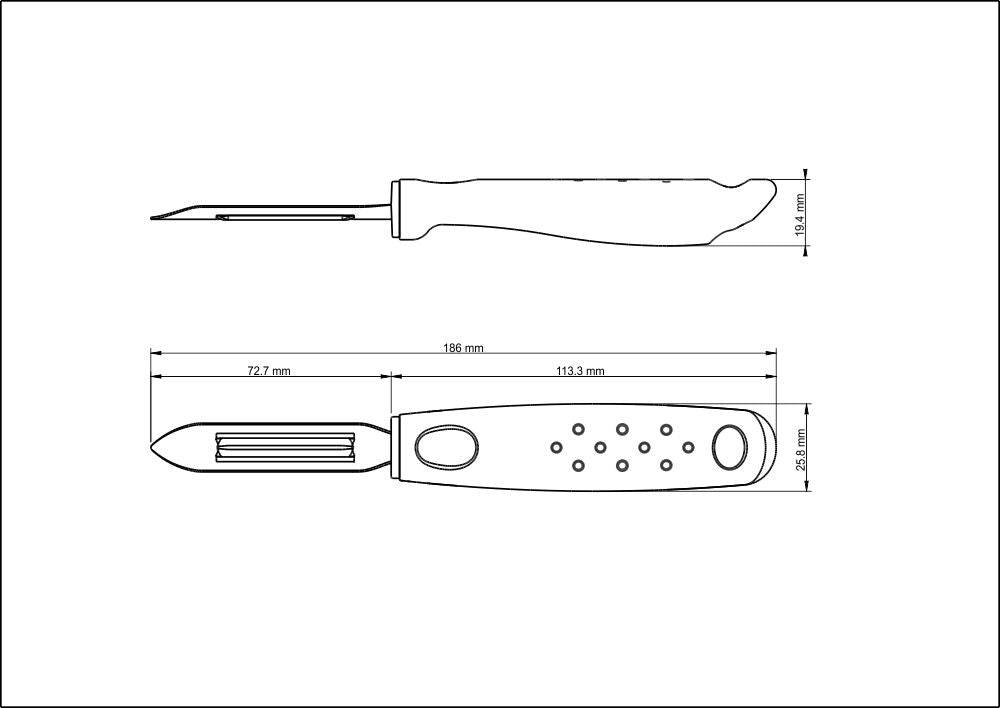 Utilita Stainless Steel Potato Peeler