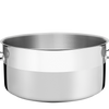 Professional Stainless Steel Shallow Casserole with Triple Bottom, without Lid, 40 cm, 23 L