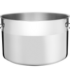 Professional Stainless Steel Stockpot with Triple Bottom, without Lid, 40 cm, 30 L