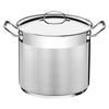 Professional Stainless Steel Stockpot with Triple Bottom, Lid and Handles, 20 cm, 5.7 L