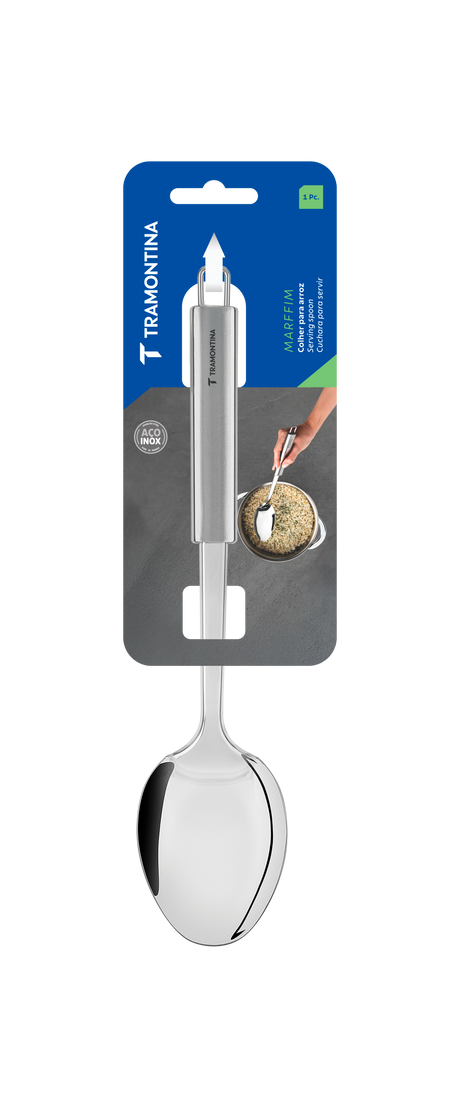 Tramontina Marffim stainless steel rice serving spoon