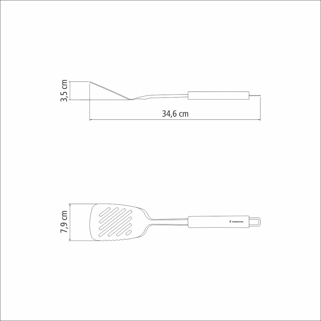 Tramontina Marffim stainless steel turner