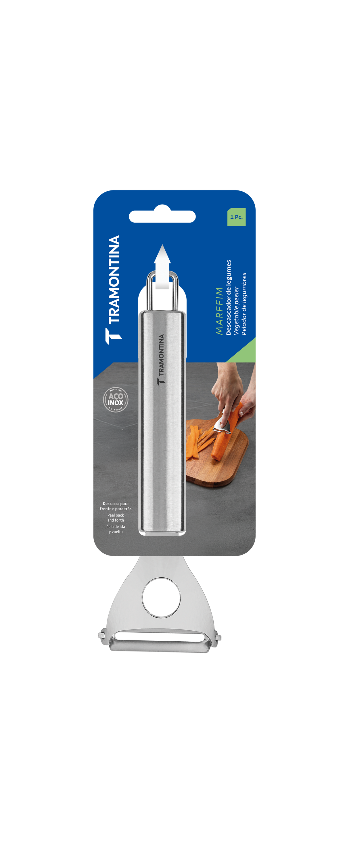 Tramontina Marffim stainless steel vegetable peeler