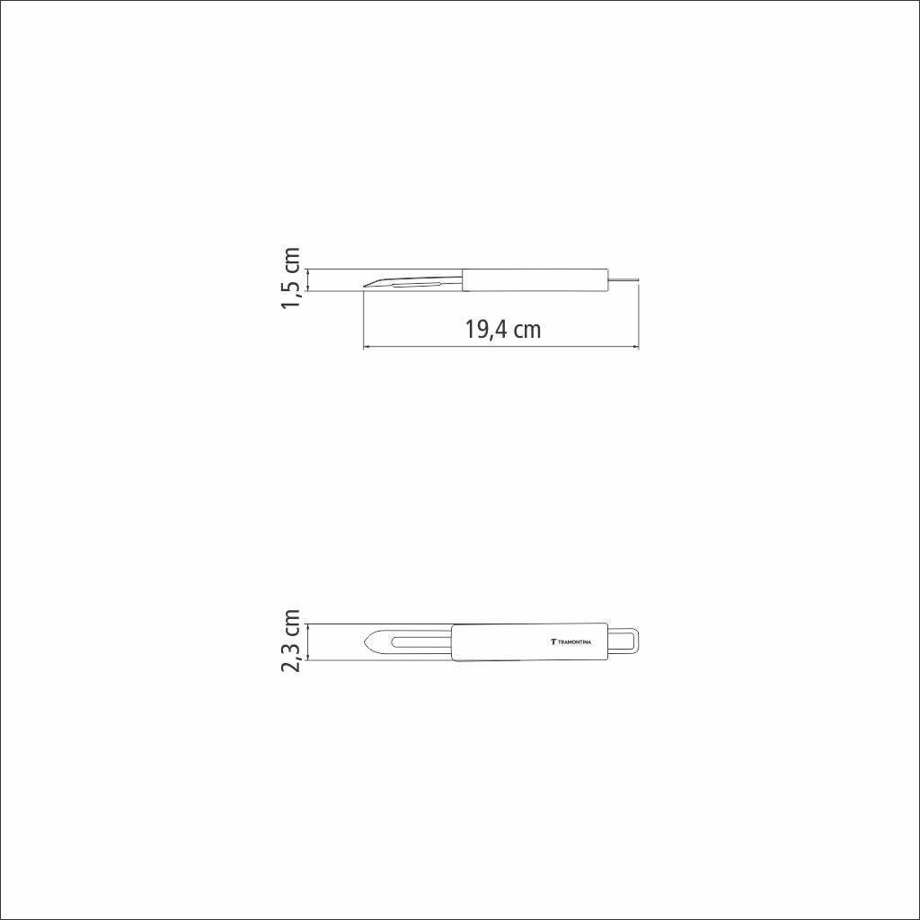 Tramontina Marffim stainless steel potato peeler