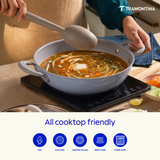 Tramontina Stella 24 cm blue kadai with lid