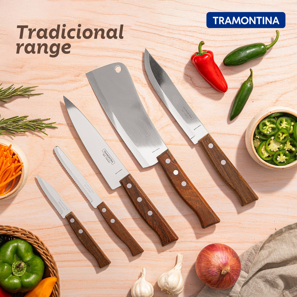 Tradicional Fruit Knife Set of 2