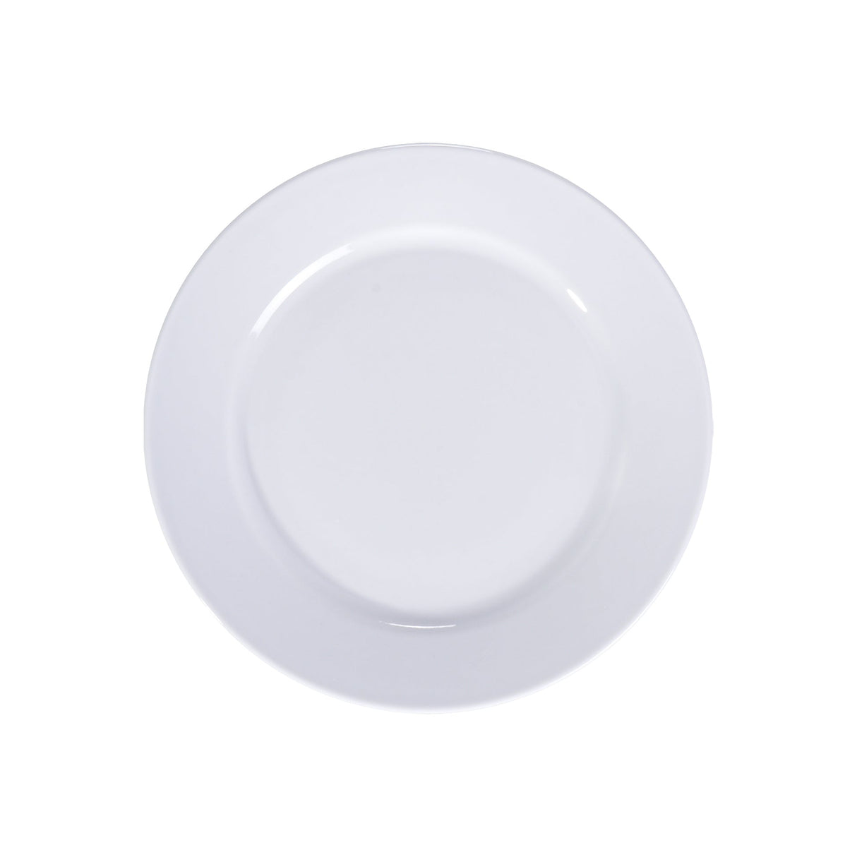 Tramontina Celine porcelain dinner plate, 26 cm, with a smooth white surface and subtle decorative rim.