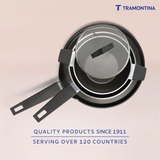 Chroma Forged CK Set of 4 Fry Pan 20 cm, DosaTawa 28 & Kadai 22 Grey