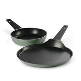 Aura Ceramic Reinforced Non-Stick Cookware Set – 2 Pieces (Sea Green)