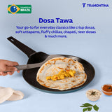 Aura Ceramic Reinforced Non-Stick Dosa Tawa – 30 cm (Blueberry)
