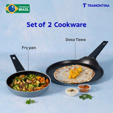 Aura Ceramic Reinforced Non-Stick Cookware Set – 2 Pieces (Blueberry)