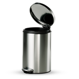Trash Bin 12 Litre Stainless Steel Pedal Round