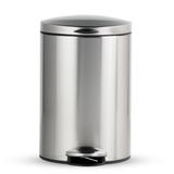 Trash Bin 12 Litre Stainless Steel Pedal Round