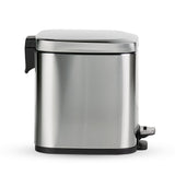 Trash Bin 8 Litre Stainless Steel Pedal Square