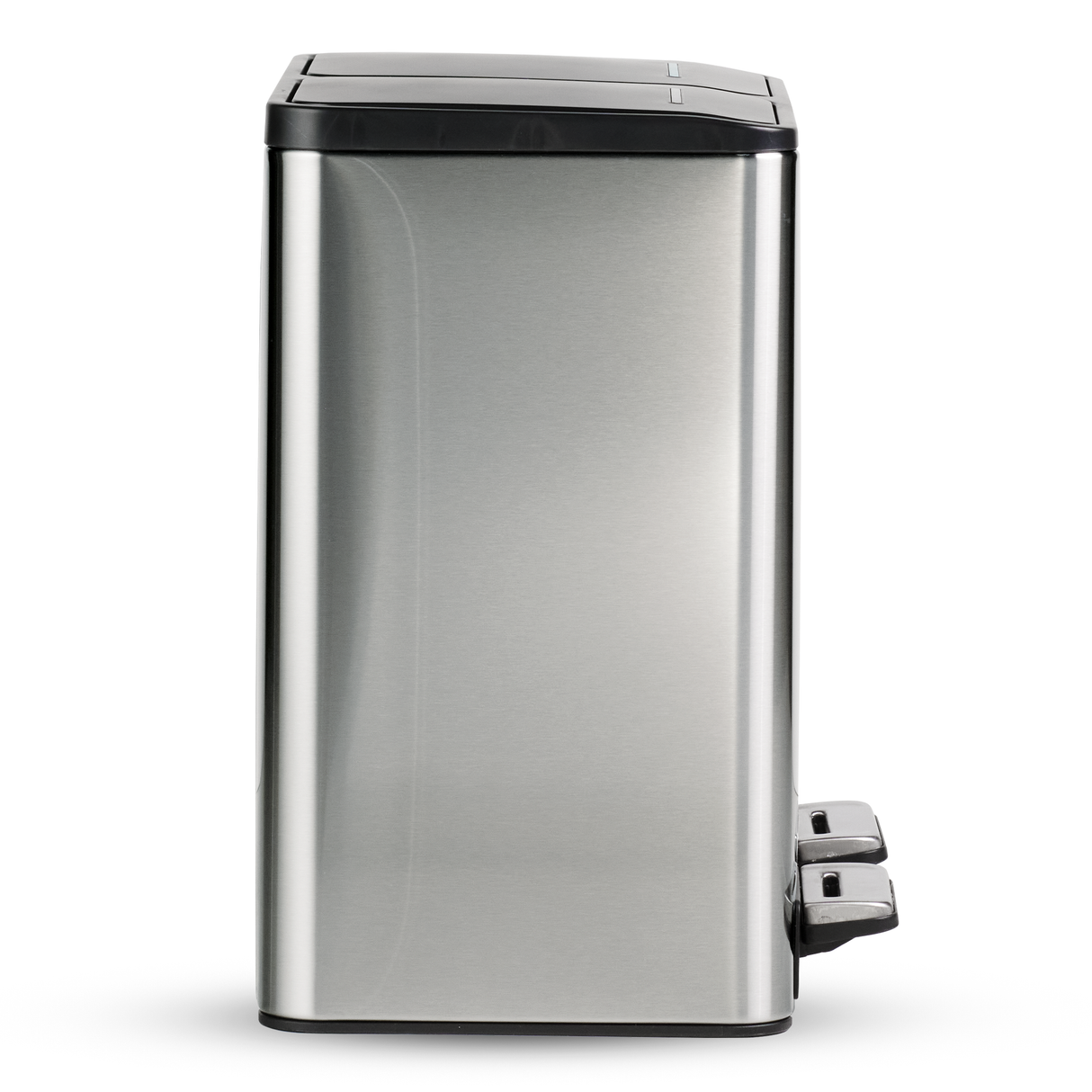 Trash Bin 8 Litre X 2 Stainless Steel Wide Rectangle