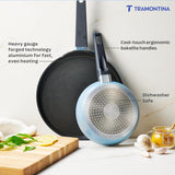 Aura 2 Piece Non-Stick Cookware Set Ceramic Reinforced Coating – (Blueberry)