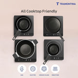 Aura 7 Piece Non-Stick Cookware Set Ceramic Reinforced Coating – (Sea Green)