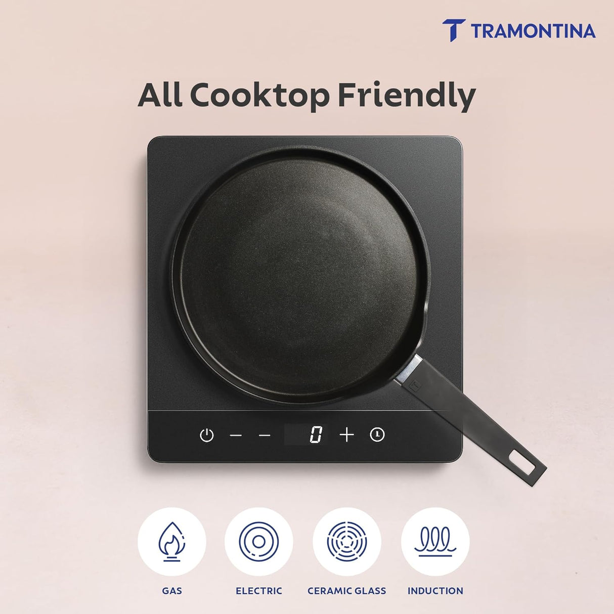 Aura 30cm Non-Stick Dosa Tawa Ceramic Reinforced Coating – (Sea Green)