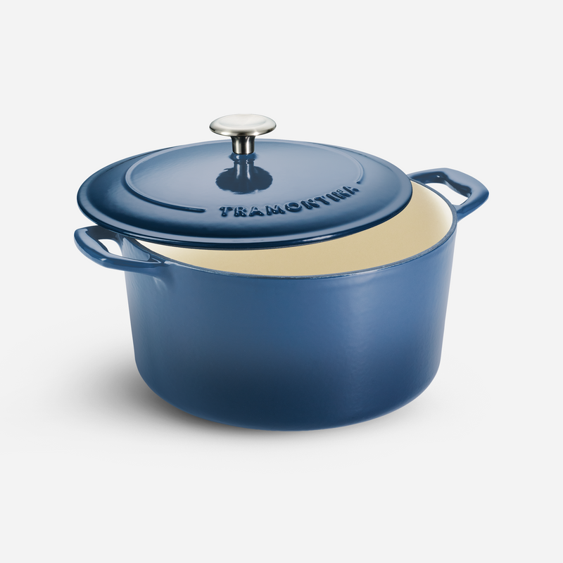 Bestow Enameled Cast Iron Round Dutch Oven - 5.2L (Medium Blue)