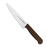 Brown Tramontina India professional 20cm chef knife with a sharp stainless steel blade and ergonomic handle for precise cutting.