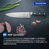 Century Stainless Steel Chef Knife 6-inch by Tramontina India, showcasing the sharp blade and ergonomic handle.