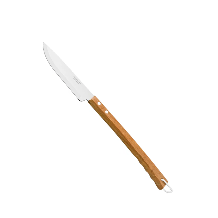 Churrasco Carving Knife for Barbecue with Stainless Steel Blade and Wooden Handle, 8"