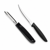 Kitchen Prep Essentials Set - Fruit + Tomato Knife + Peeler (Black)