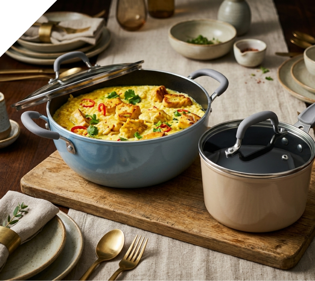 Cook & serve in two colours