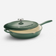 Bestow Enameled Cast Iron Covered Skillet - 30cm (Cactus Green)