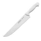 White 8-inch Tramontina India kitchen knife with a sleek blade, ideal for precise cutting and cooking tasks.