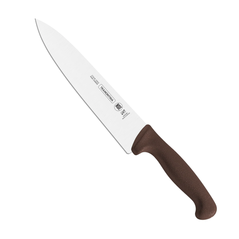 Professional Meat/ Chef Knife 25 cm/ 10in LH - Brown