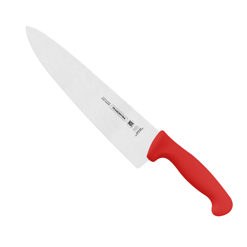 Professional Meat/ Chef Knife 25 cm/ 10in LH - Red