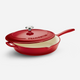 Bestow Enameled Cast Iron Covered Skillet - 30cm (Gradated Red)