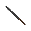 Churrasco Black Serrated Knife 25 cm/ 10in - Wood