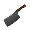 Churrasco Black Cleaver 17 cm/ 7in - Wood