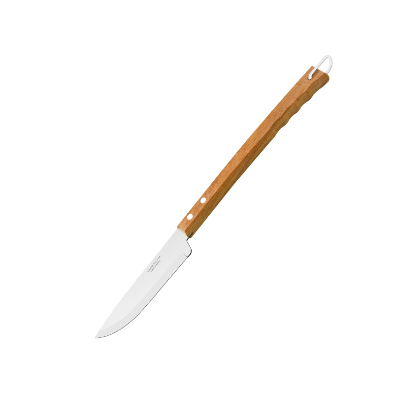 Churrasco Carving Knife for Barbecue with Stainless Steel Blade and Wooden Handle, 8"