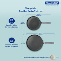 Velo Forged Dosa Tawa 30 cm by Tramontina India, round non-stick Indian cooking pan with handle, suitable for making dosas and flatbreads.
