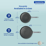 Velo Forged Dosa Tawa 30 cm by Tramontina India, round non-stick Indian cooking pan with handle, suitable for making dosas and flatbreads.