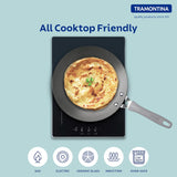 Velo Forged Concave Tawa 26 cm by Tramontina India, durable cast iron cookware for Indian cooking, showing the concave frying surface.
