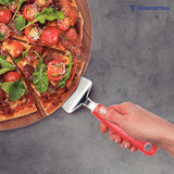 Utilitá Stainless Steel Pizza Spatula with Red Polypropylene Handle