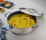 Fusao EX+ 30cm Ceramic Stainless Steel Tri-Ply Biryani Lagan with SS Lid - 6.2L