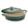 Bestow Enameled Cast Iron Round Braiser - 3.8L (Cactus Green)