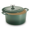 Bestow Enameled Cast Iron Round Dutch Oven - 3.3L (Cactus Green)