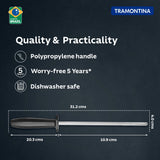 Plenus Grooved Sharpener 20 cm/ 8in - Black