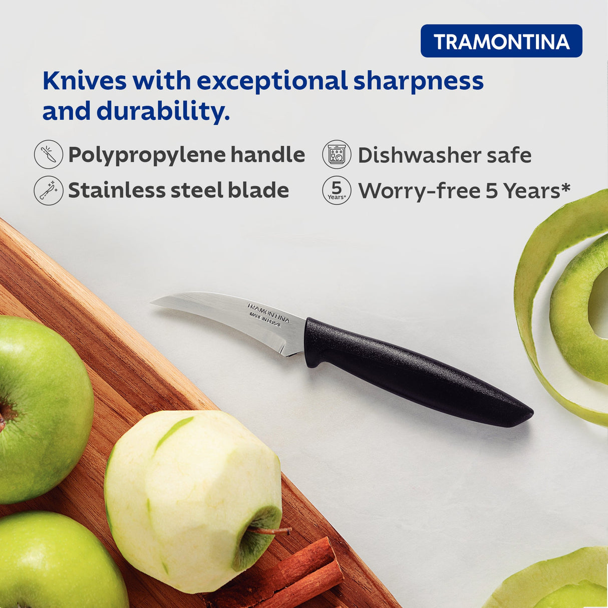 Plenus Peeling Knife 7 cm/ 3in - Black